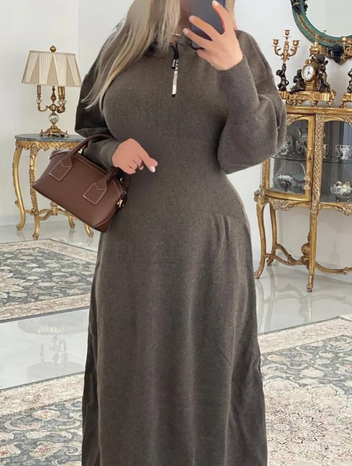 بافت ماکسی کلاهدار