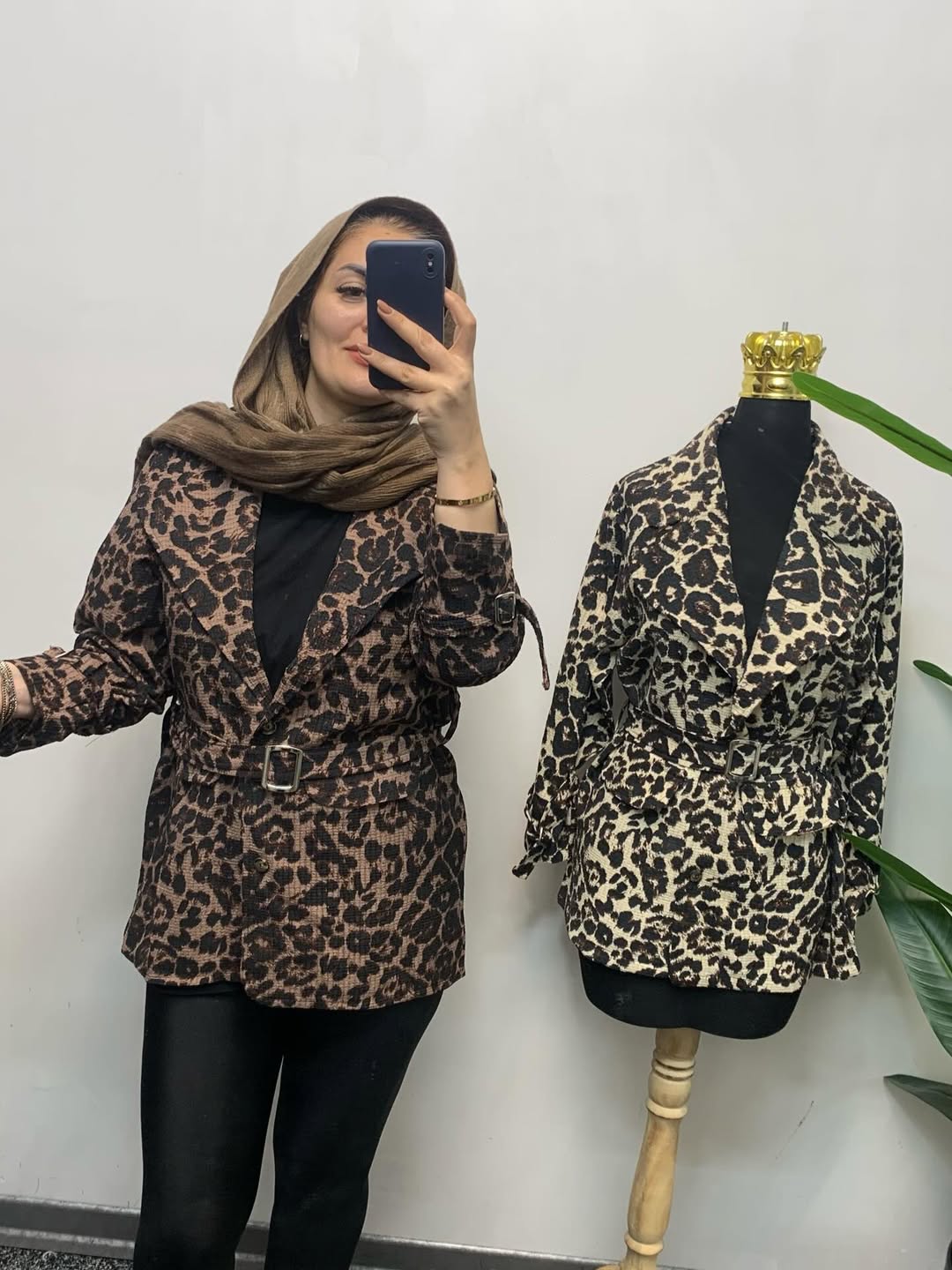 مانتو پلنگی سایز ۳۸ تا ۴۸